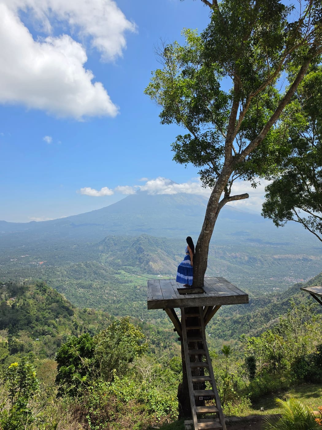 Vista de vulcão em Bali